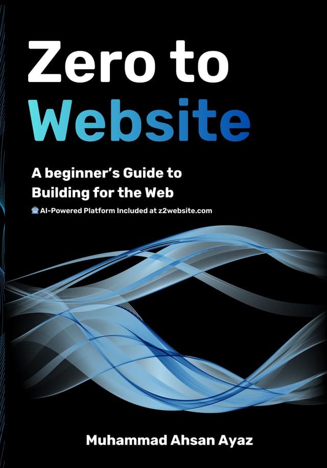Zero to Website book cover — learn web development from scratch